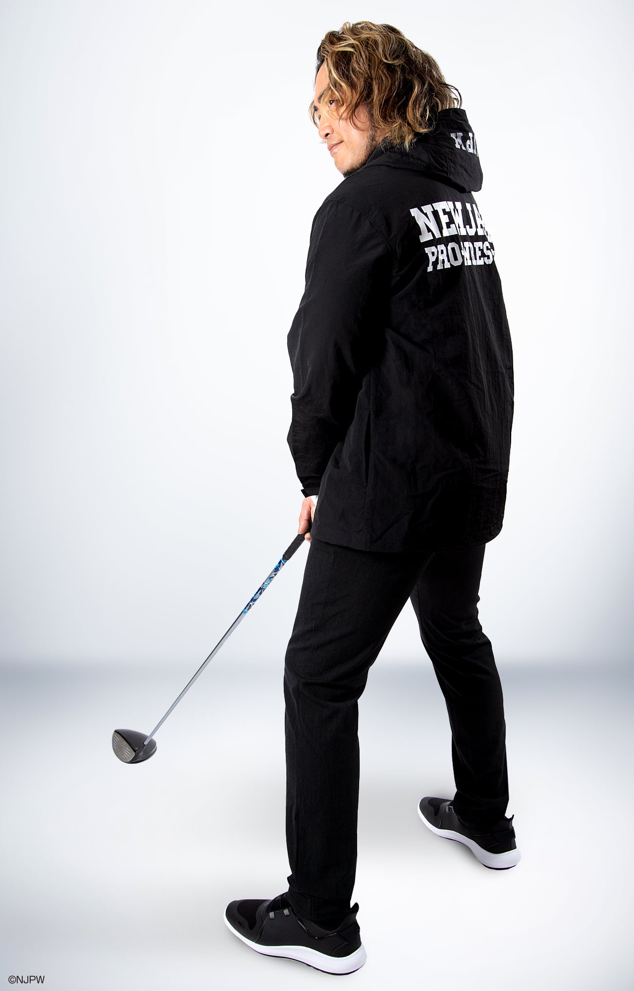 新日本プロレス ナイロンパーカー ブラック（M/L/XL/XXL） | メーカー