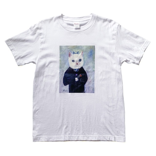 Tシャツ／猫絵画
