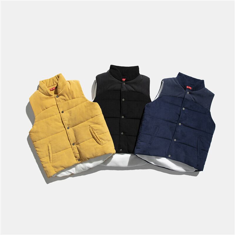 【新作】【送料無料】 Yidaoヴィンテージ20冬ニュースタイルese無地シンプルツーリングベスト男性イントレンドカジュアルオールマッチコットンジャケット-アリババ ウィンター 冬物 ソリッドカラー ビンテージ hip6-161174085025753