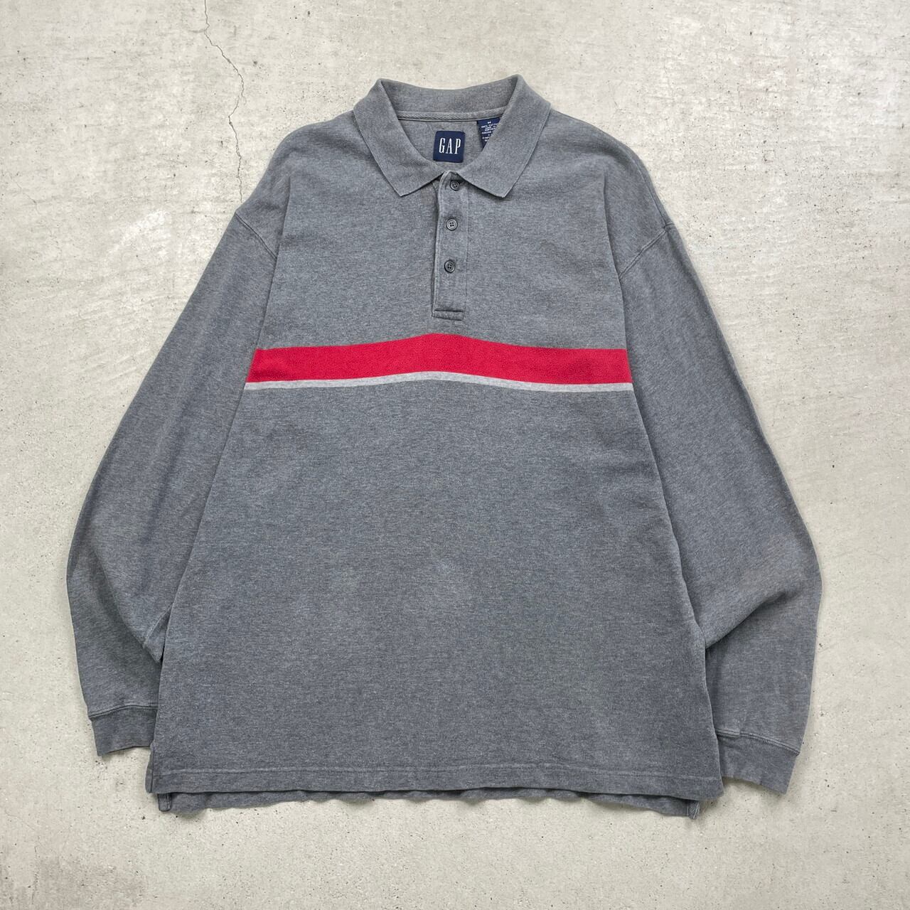 90年代 GAP オールドギャップ 長袖ポロシャツ メンズL相当 古着 90s