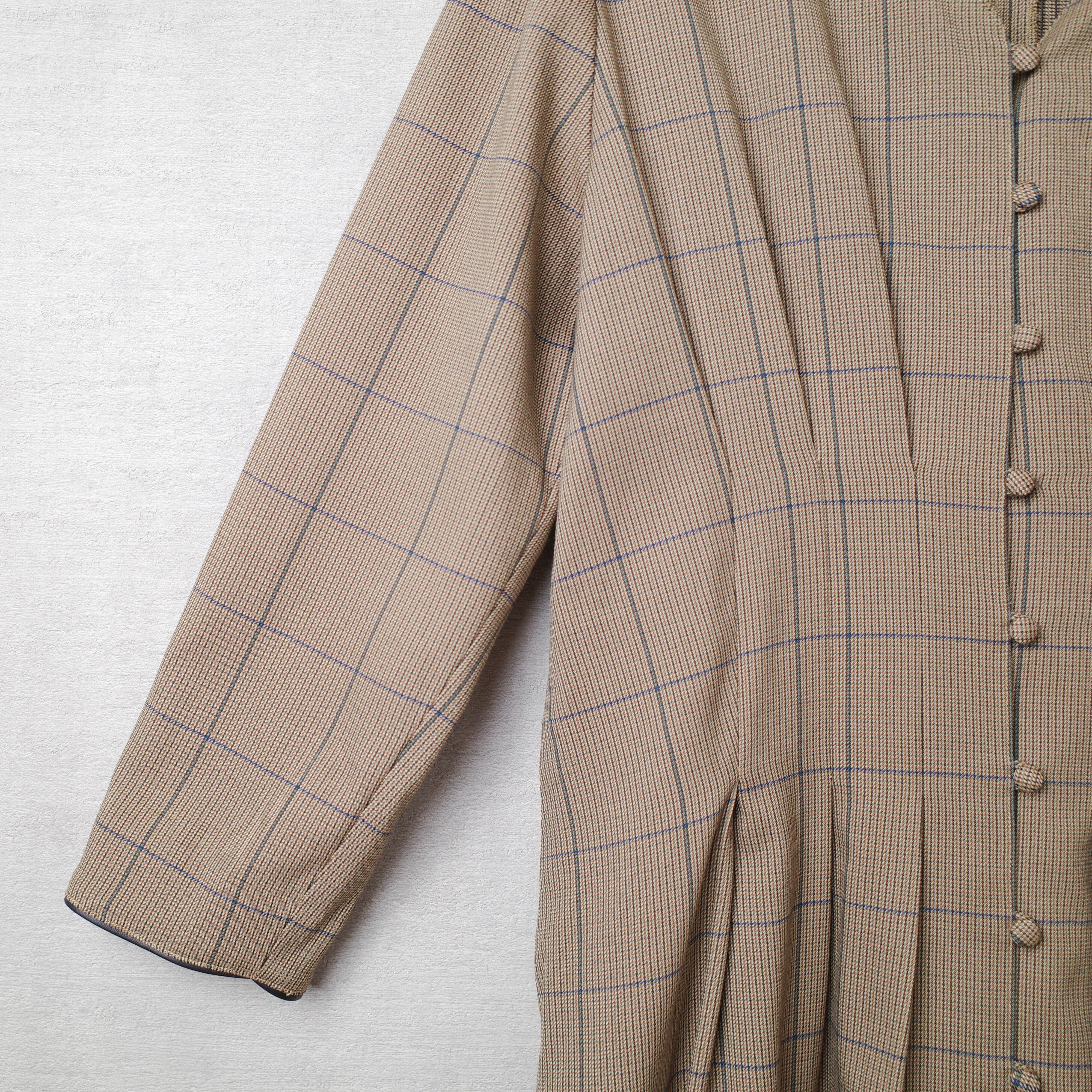 [NEW] RIM･ARK	CHECK LONG SLEEVE ONEPIECE 460CAL33-0530