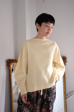 [WRYHT]BOAT NECK BASQUE TOP