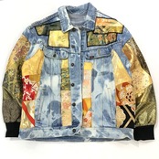 【kimonojk31】着物デニムジャケットSLEEVE KIMONO DENIM JACKET