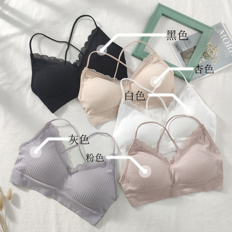 2020年夏の新作レディースセクシーブラウスレースアンチグレアスリングビューティーバックブラ黒下着 1号婦人19357831618