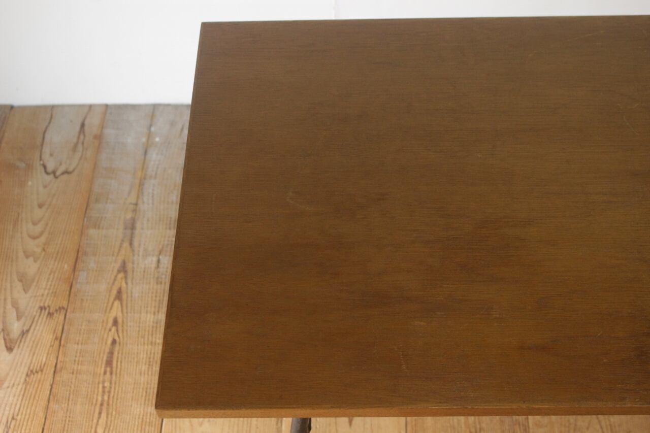 レトロ ダイニングテーブル 食卓 机 二人用 展示台 食堂 鉄脚 アイアン