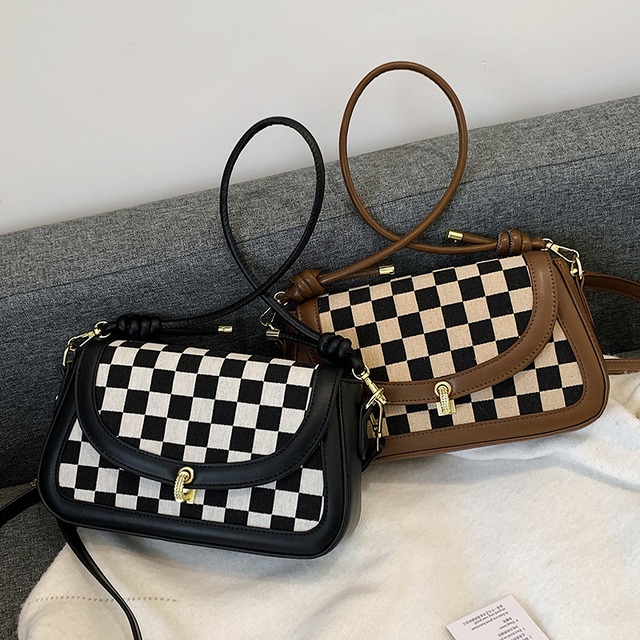 スタイルオータムウィンターショルダーバッグ 秋物 冬物 メッセンジャーバッグ 手作りハンドバック49662671590