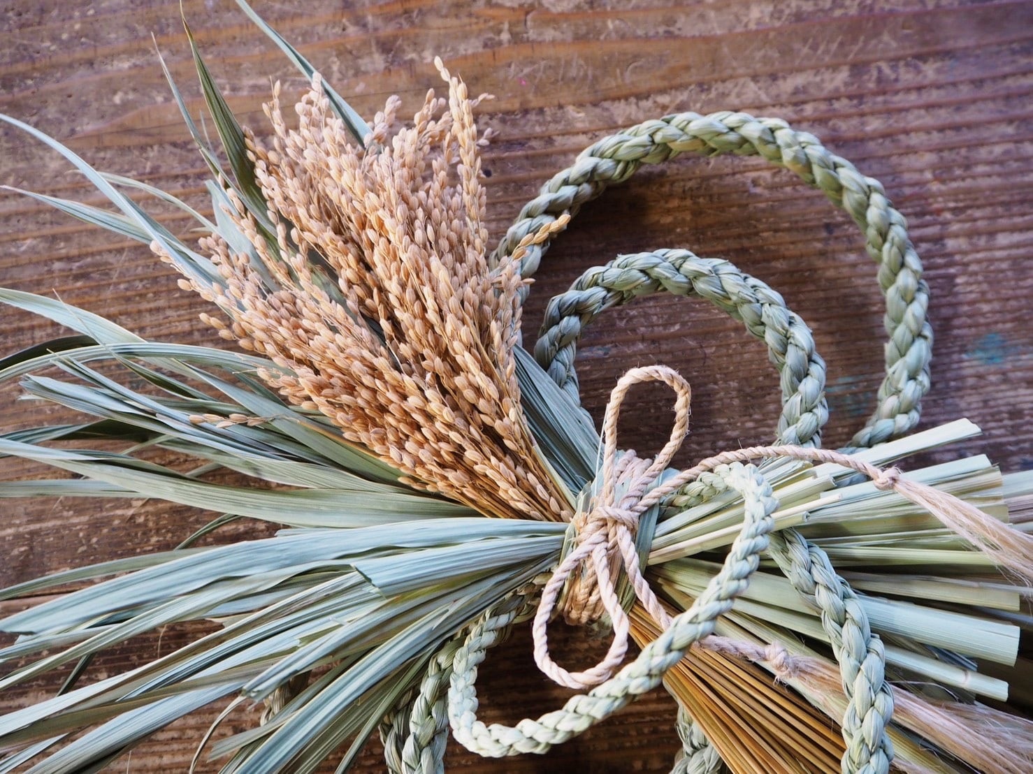 大金運 お狐様超特大サイズ 注連縄稲穂付き