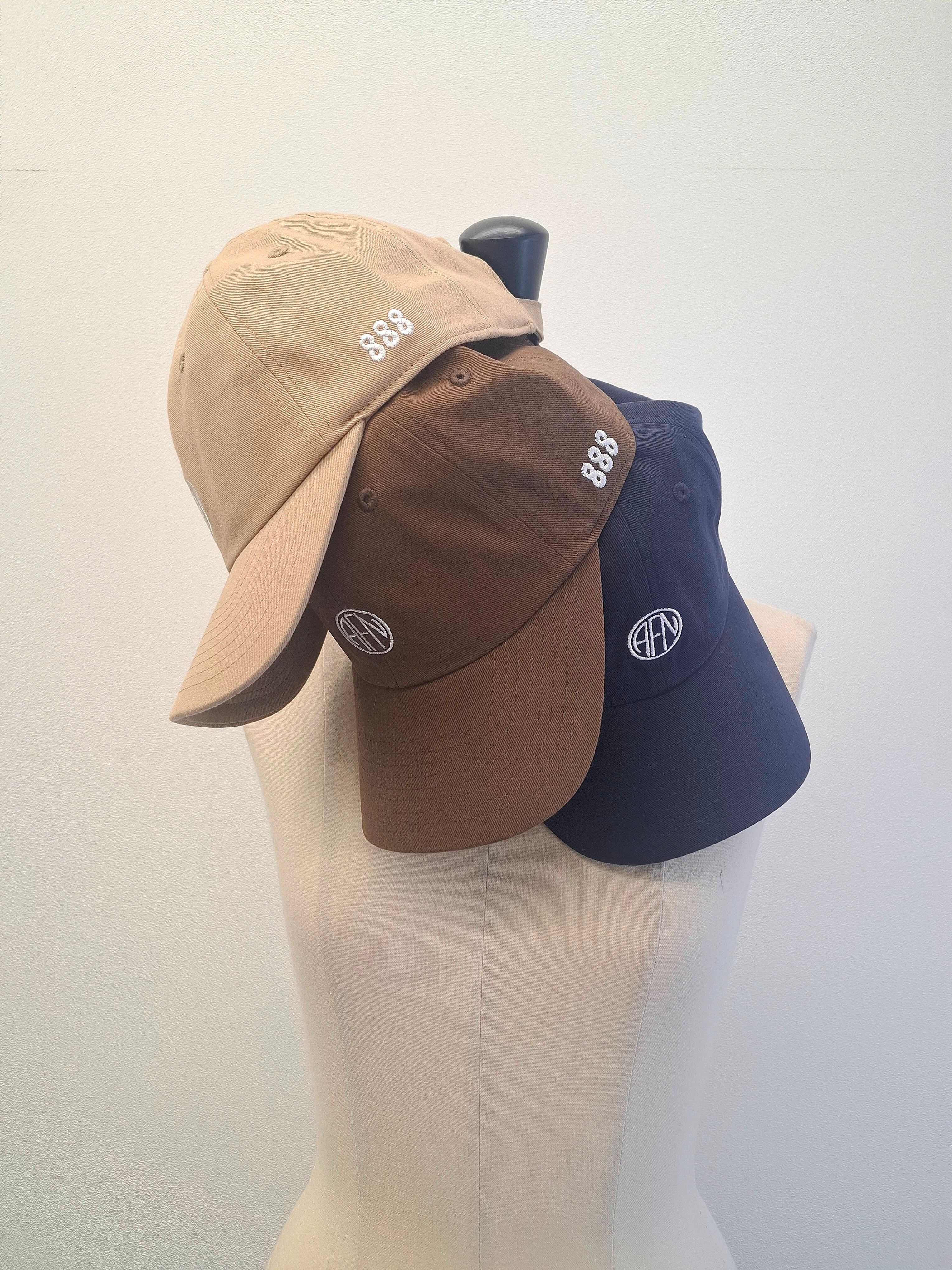 コットンツイル カジュアルロゴCAP(ブラウン)