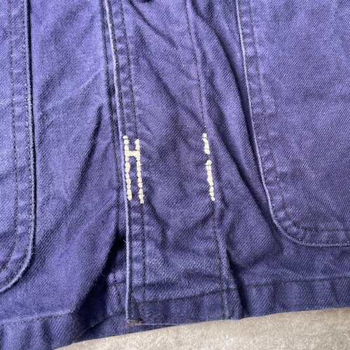 60-70s フランス軍 刺繍タグ コットンツイル フレンチワークジャケット 詳細写真11