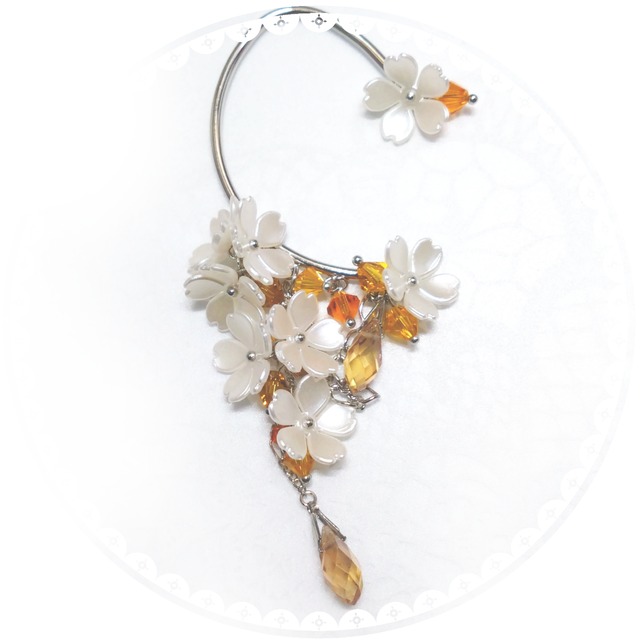 【イヤーフック】月白の蜜