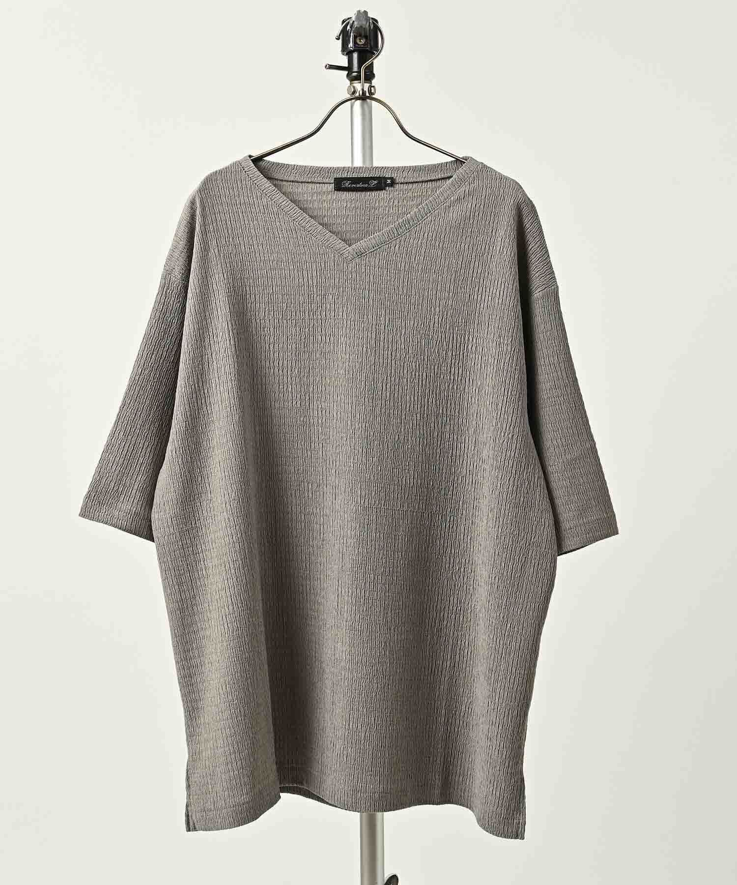 Revertical willow V-neck T-shirt (GRG) RV9312