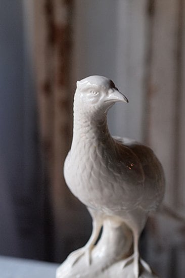 古きを温ねる雉のオブジェ-porcelain pheasant objet | アンティーク