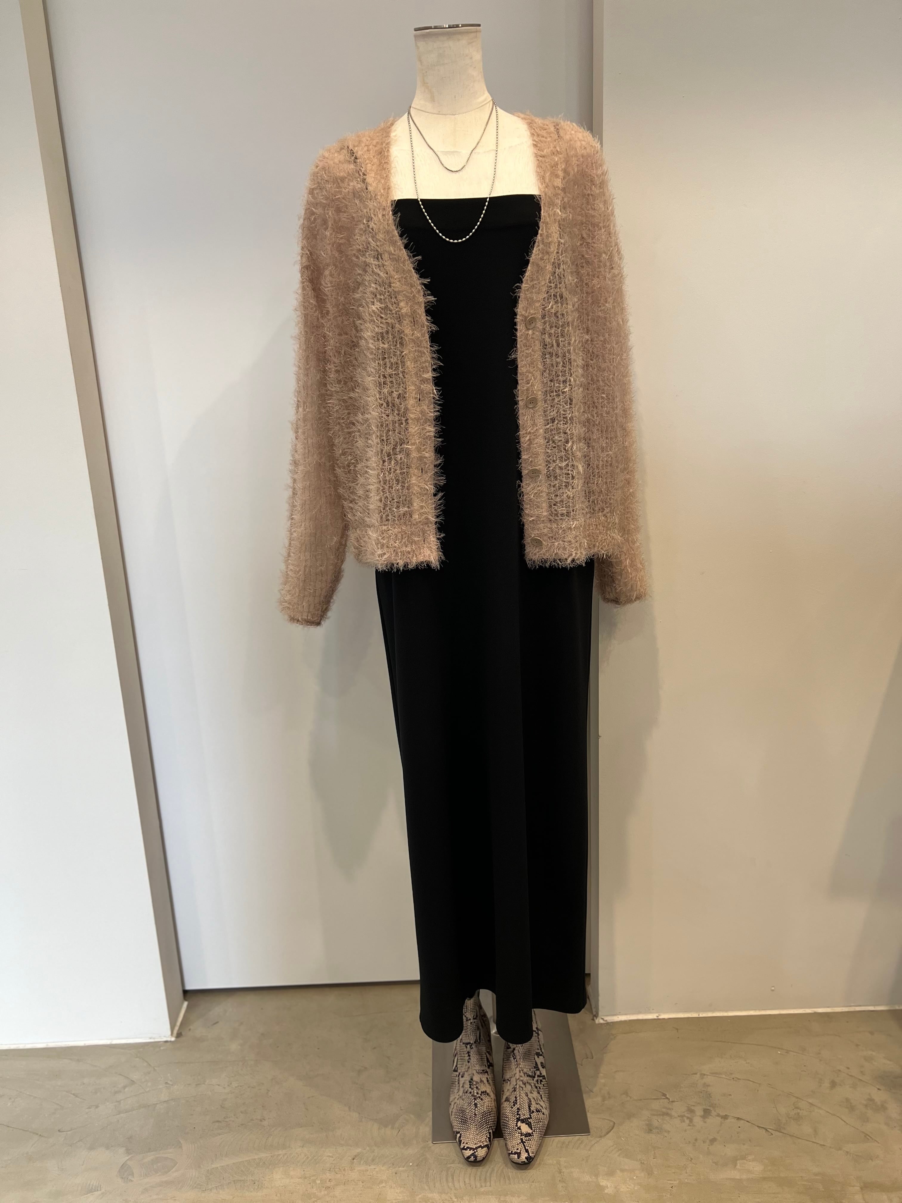 【cafune】フェザーチュールカーディガン　535905