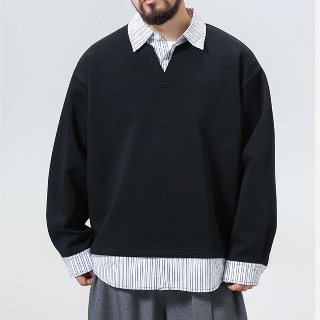 Layered Collar Pullover　TB2618・画像2