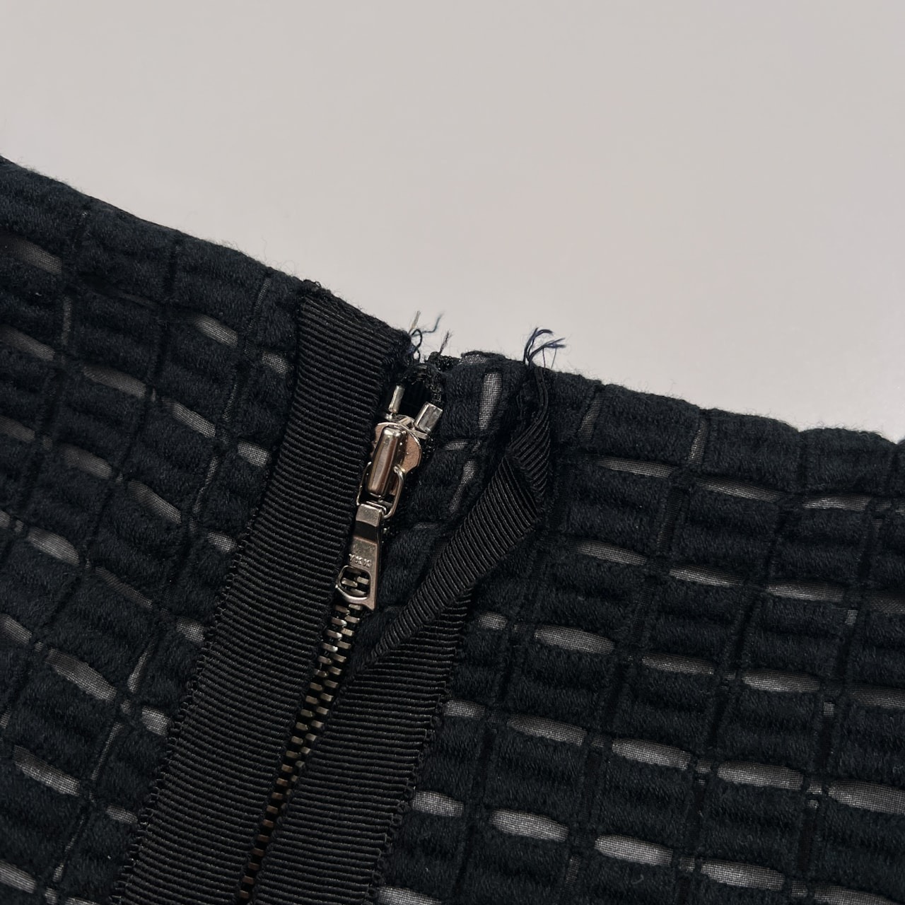 ADORE アドーア メッシュ デザイン タイトスカート サイズ 36 /レディース/ブラック×ホワイト/日本製