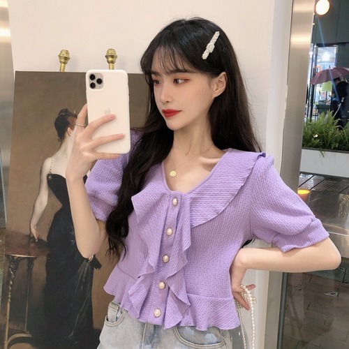 ✞ Vネックスリムスリーブシャツブラウストップス スウィート ✞ゴスロリ SM ミリ 甘ロリ クラロリ 和ロリ エレガント 黒ロリ 姫ロリ 華ロリ BB-BB2413536