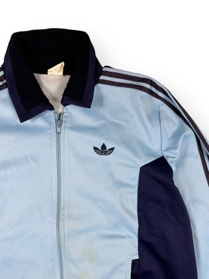 70~80s French Adidas Ventex Track Jacket with knit Collar