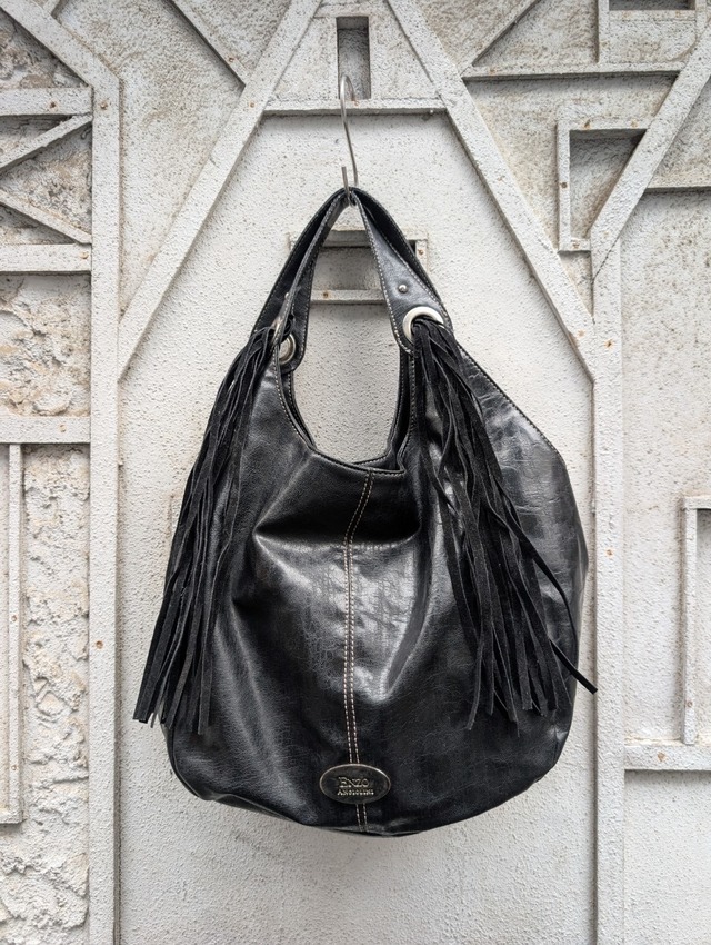 "ENZO ANGIOLINI" fringe leather handbag