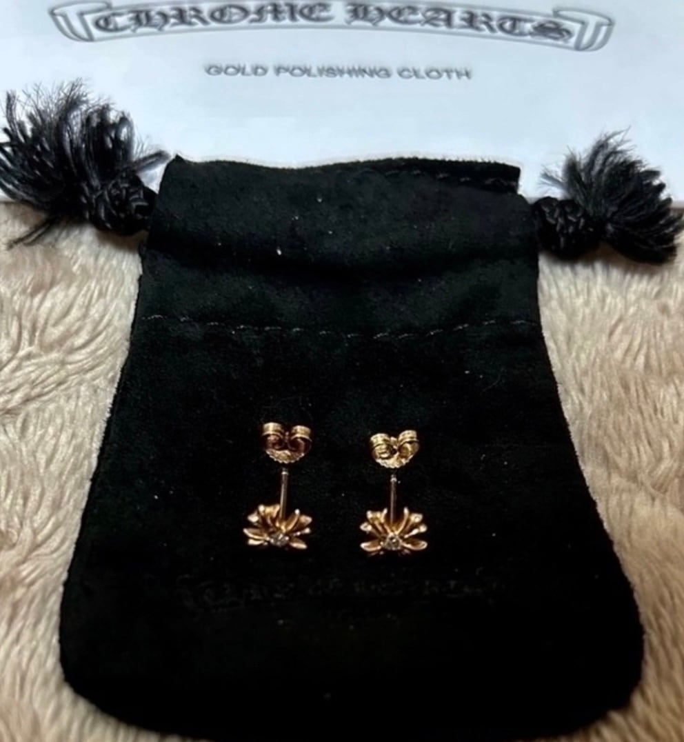 CHROME HEARTS クロムハーツ 22k プラススタッド 1P ダイヤセット