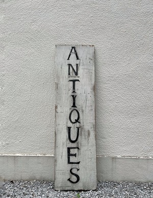 "antique" wood看板