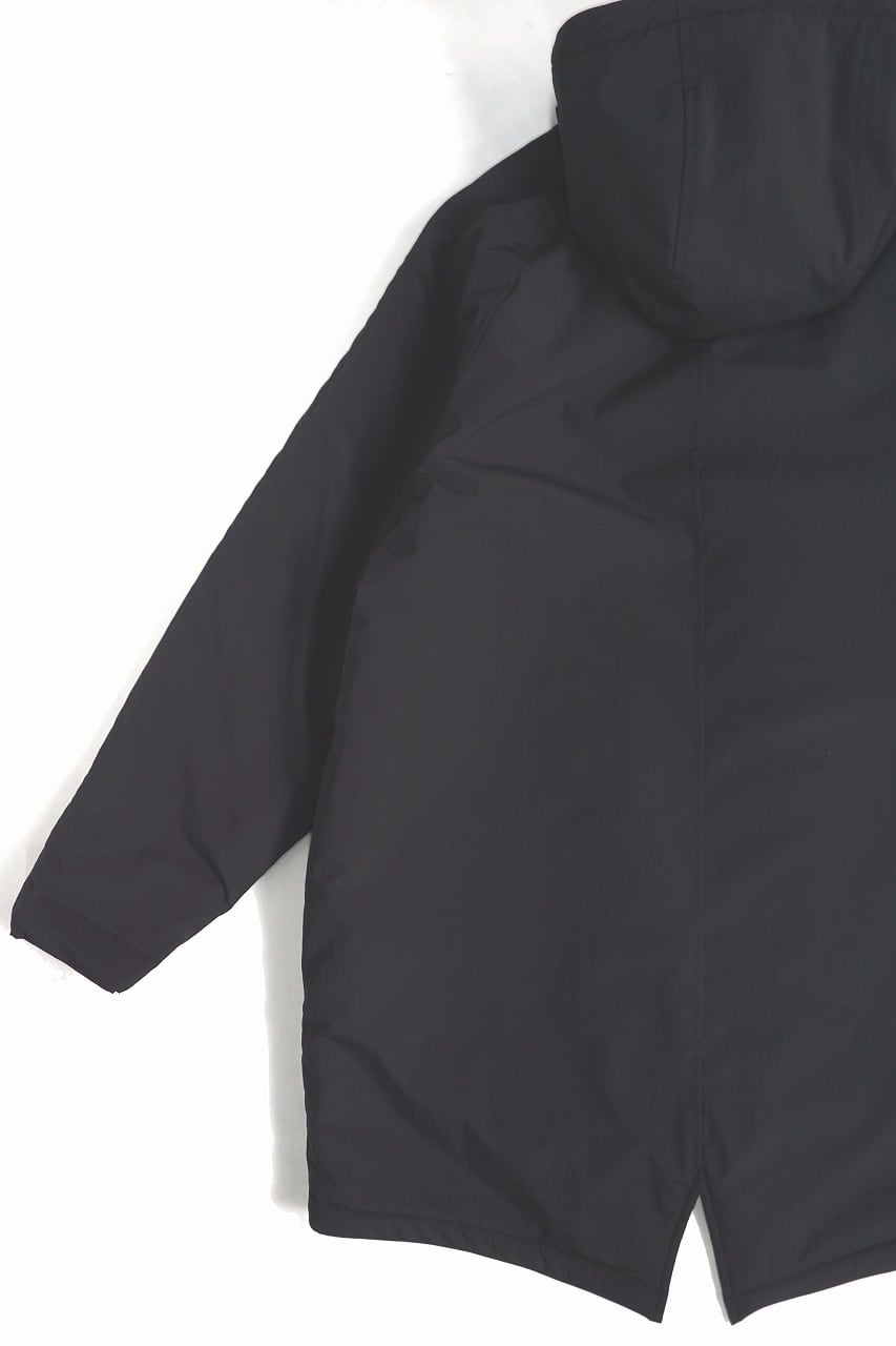 Nylon Padded Hoodie Coat