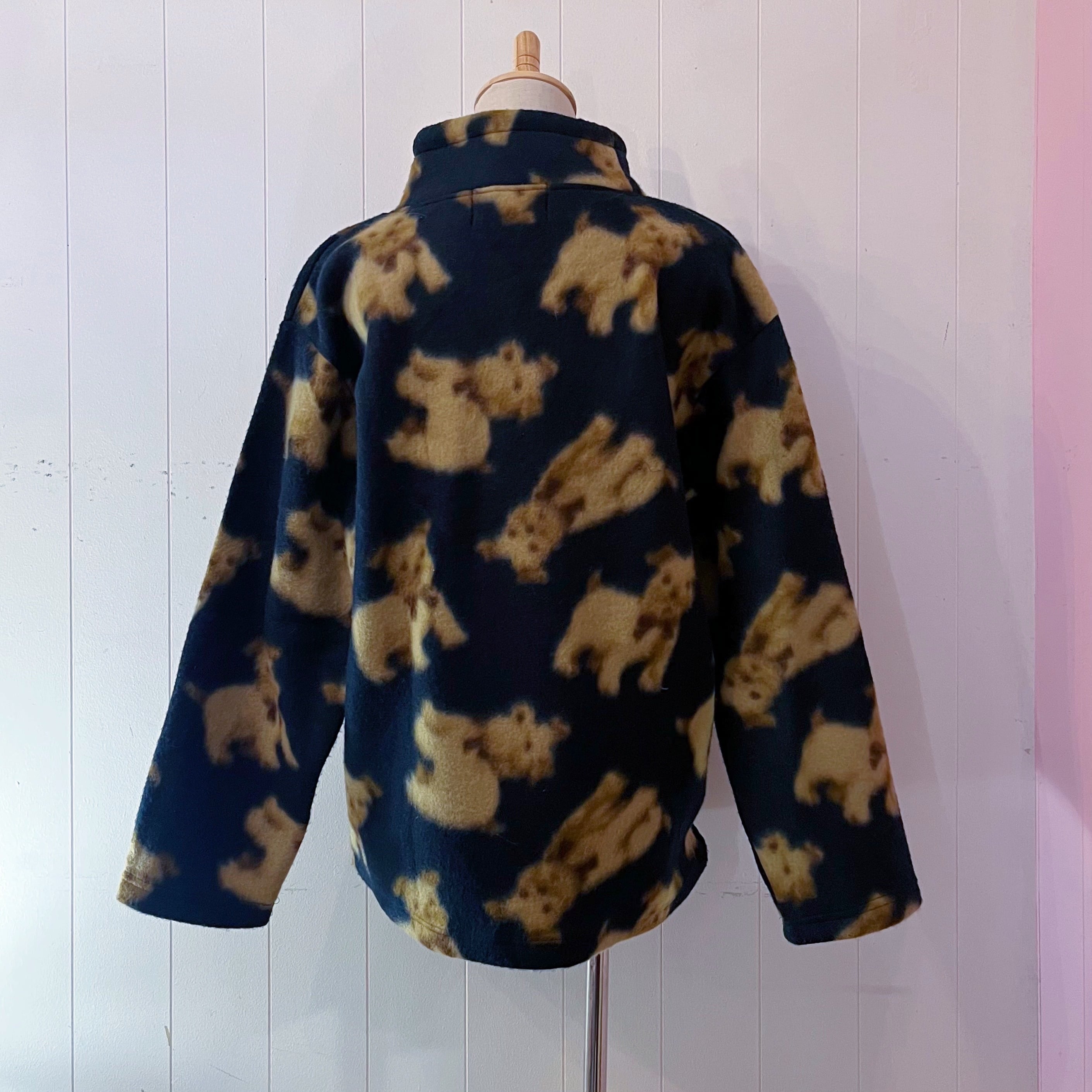 dog high neck fleece pullover