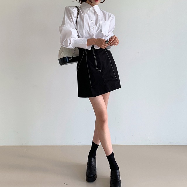 short monotone shirt 10149