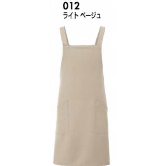 胸当てエプロン ライトベージュ