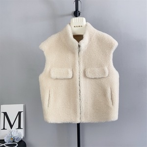 Front Zip  Boa Vest  W00001