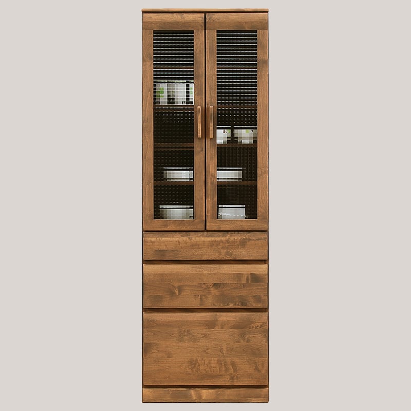 食器棚 幅60cm 完成品 キッチンボード カップボード キッチン収納 無垢