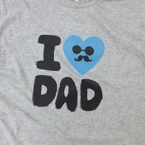 I LOVE DAD Tシャツ ms100 父の日 お祝い メッセージ ギフト プレゼント