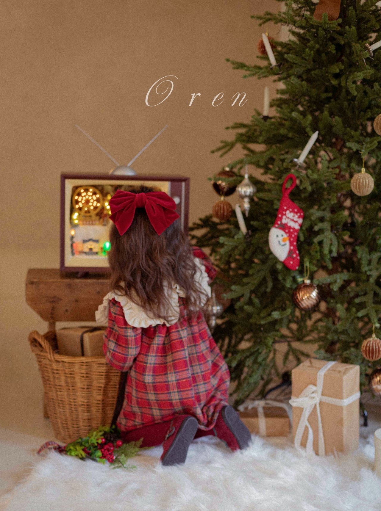 Oren X-mas［取寄］eve check onepiece