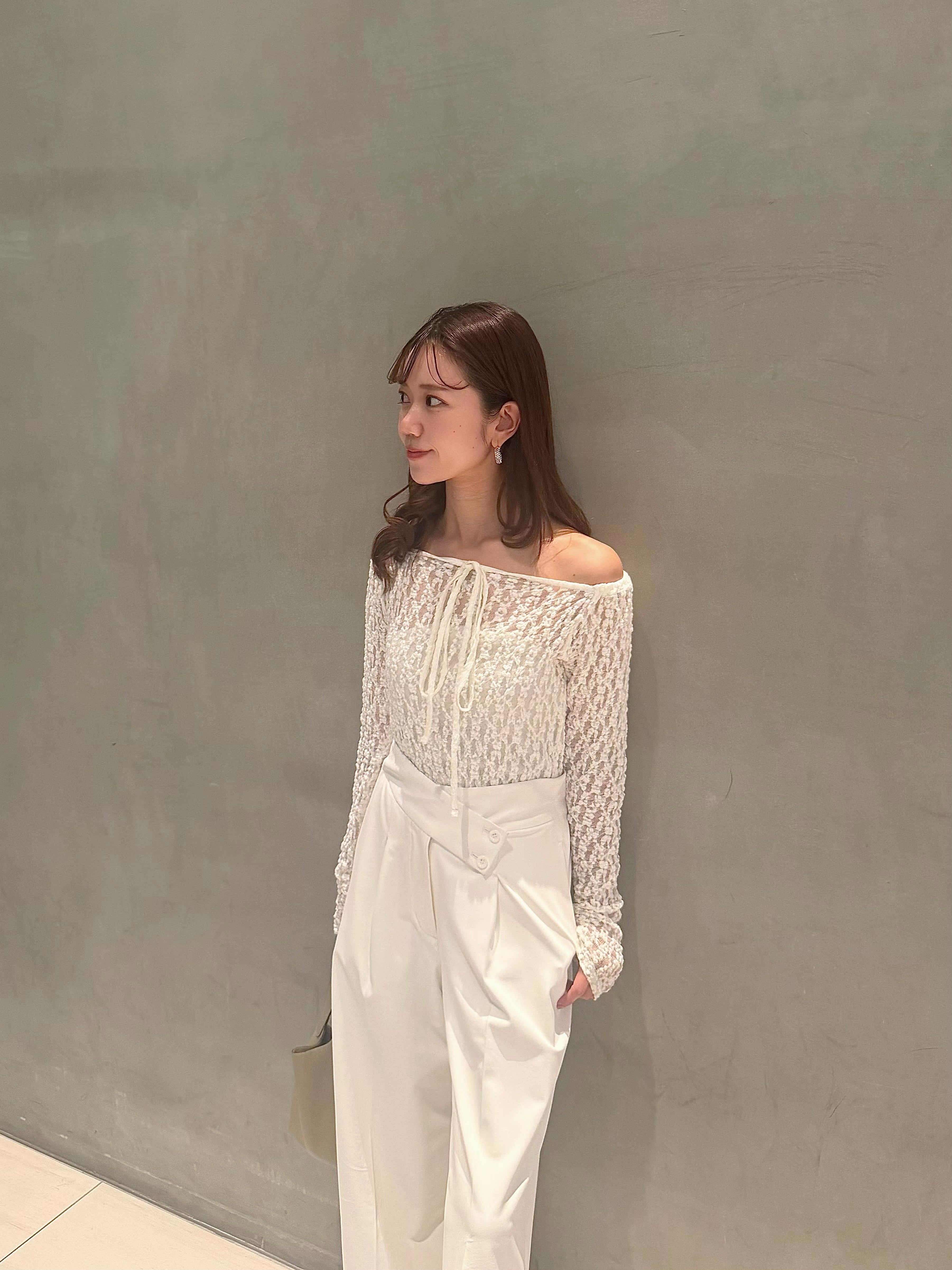予約】lace pullover / white (6月上旬発送予定) | HYEON