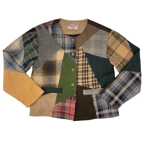 パッチワークカーディガン