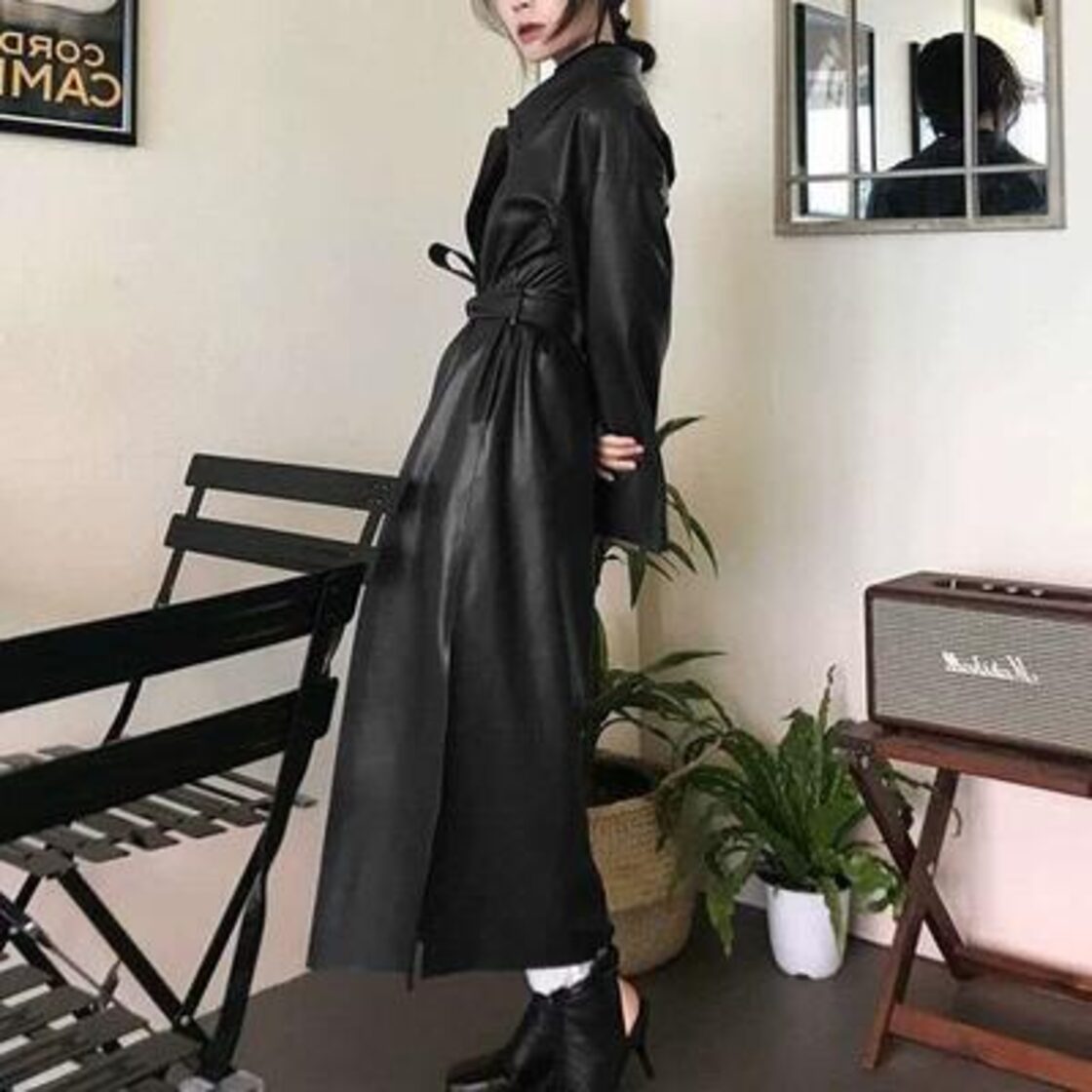全5色 大きいサイズ ステンカラーコート レディース 秋 冬 ロング 