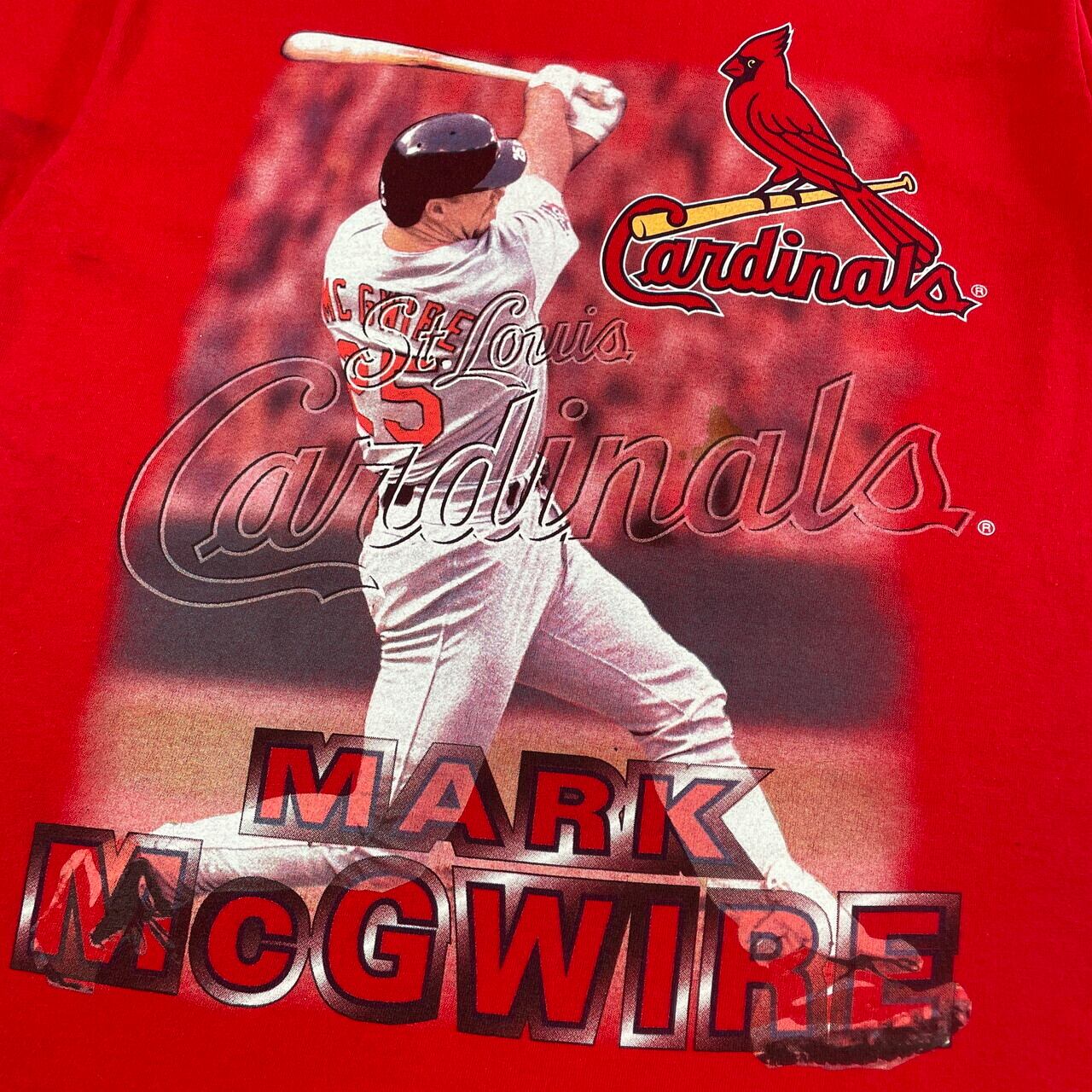 90年代 MLB St.Lois Cardinals マーク・マグワイア プリントTシャツ 
