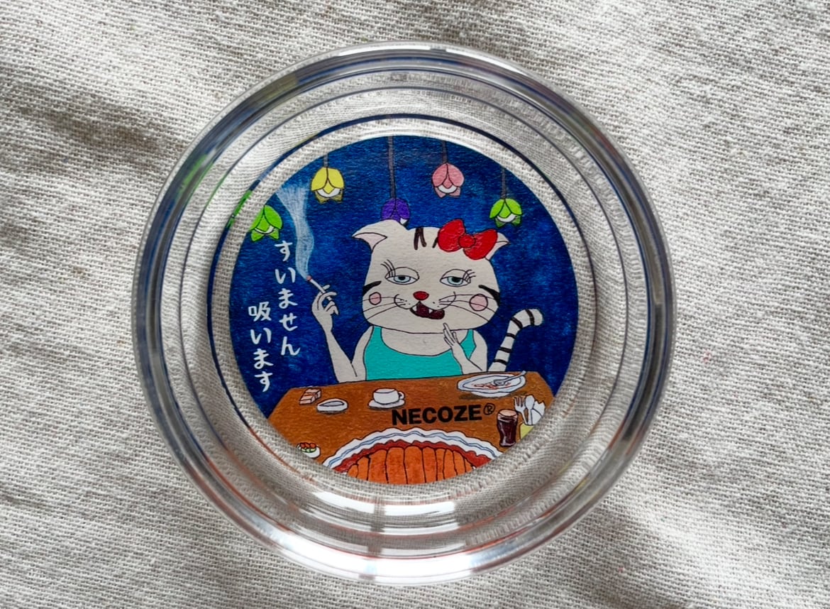 すいません吸います猫灰皿or小物入れ | NECOZE（猫背）