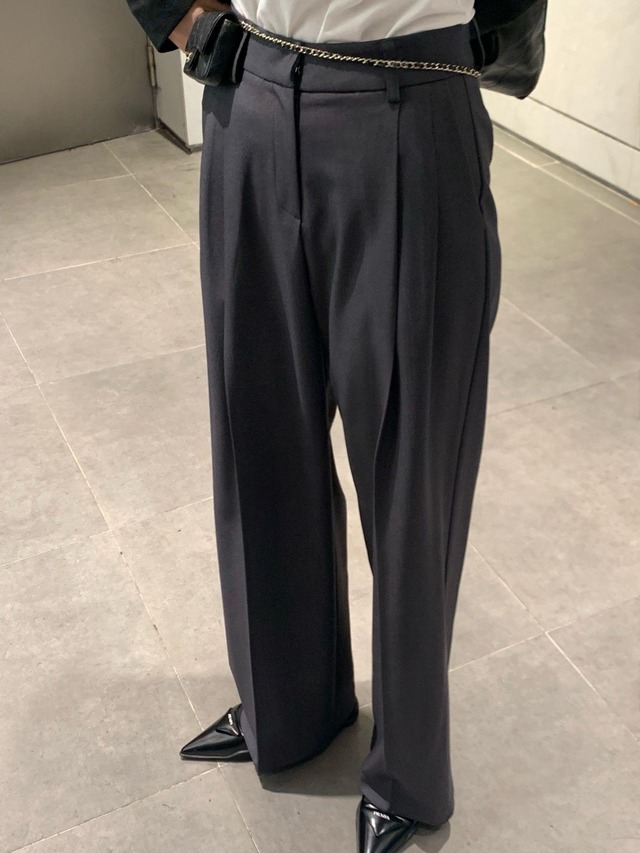 Double Tuck Wide Slacks