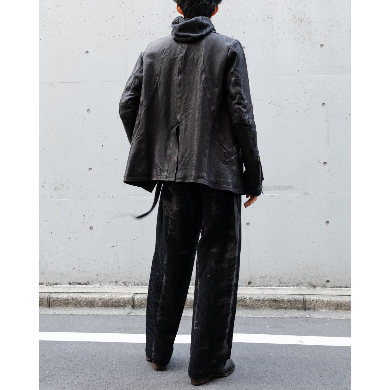 D.HYGEN] (ディーハイゲン) ST107-0924A Fog Stripe Jacquard Baggy