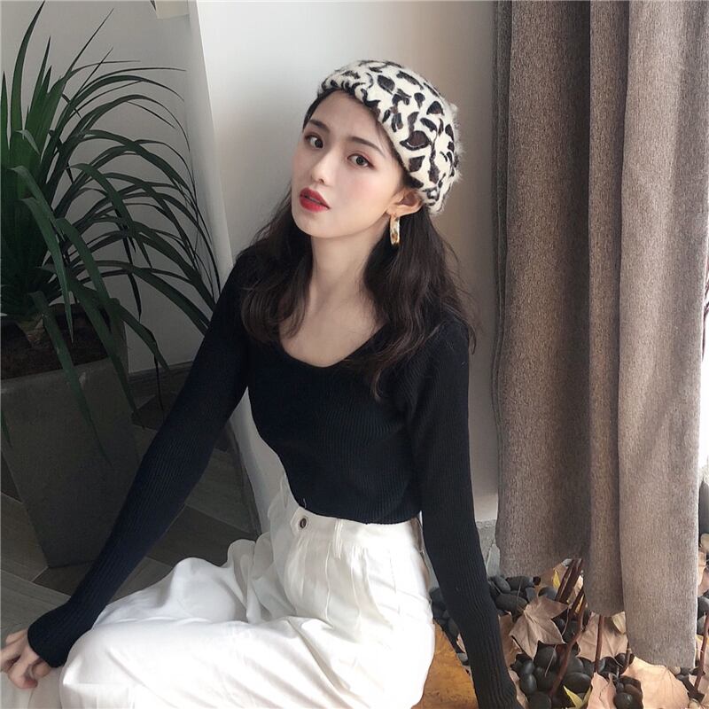 ニットセーター レディーススプリングオータムスタイルストライプスリムシャツ ブラックトップス ロング 春物 秋物 1号婦人89009068460