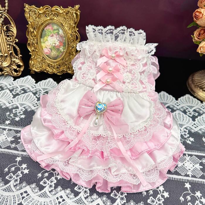 《予約》3102474 ピンクリボンフリルドレス