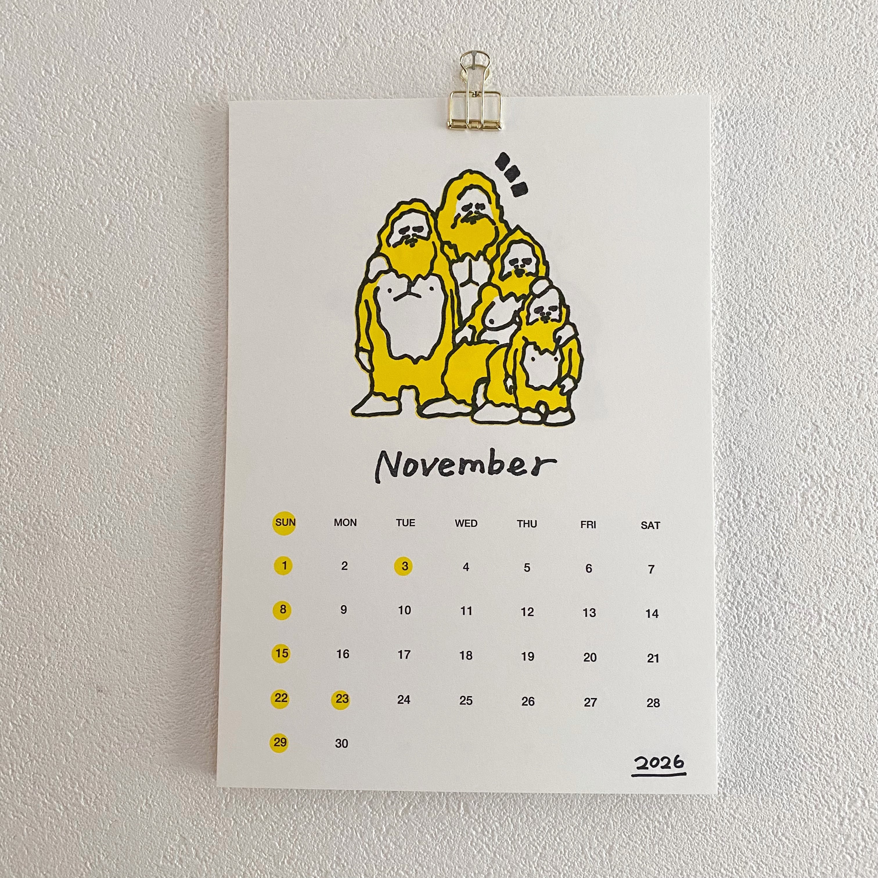 ホーリーカレンダー2026 | YUKI HORIMOTO WEB STORE