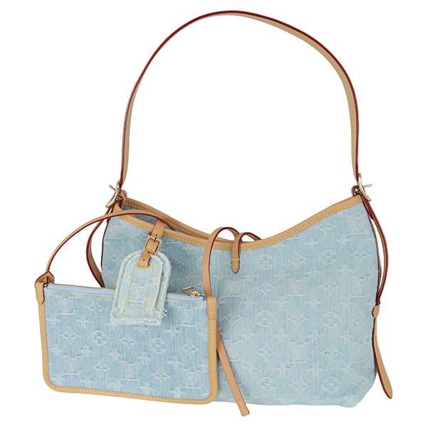 New LOUIS VUITTON ルイヴィトン キャリーオール NM PM モノグラムデニム スカイブルー ショルダーバッグ ハンドバッグ ワンショルダーバッグ セミショルダーバッグ 新品