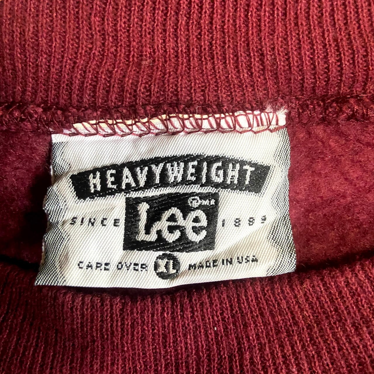 90年代 USA製 Lee リー ヘビーウェイト 企業ロゴ プリントスウェット 