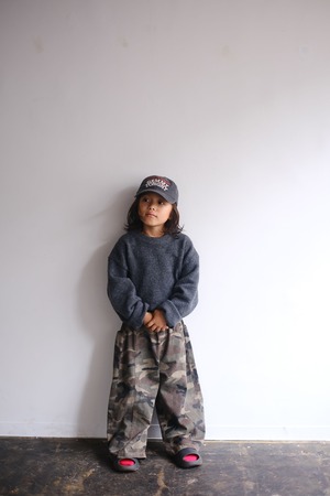 Button Hem Mélange Knit (kids)