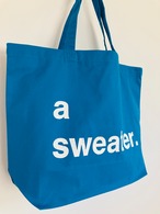 NEW!<1/13まで送料無料> a sweater トートバッグ・青