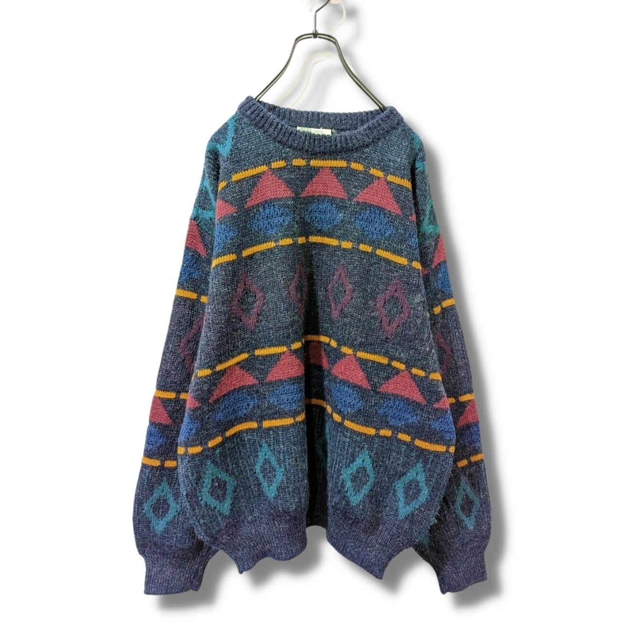 デザインニット 古着 ウール ユーロ ビンテージ パターン BS536