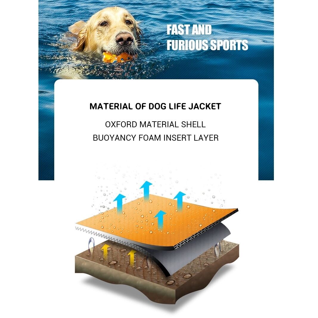 犬用の救命胴衣,屋外,優れたハーネス付き　　D03-056