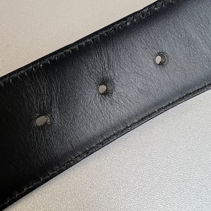 GUCCI グッチ GG レザー ベルト ブラック A-10373