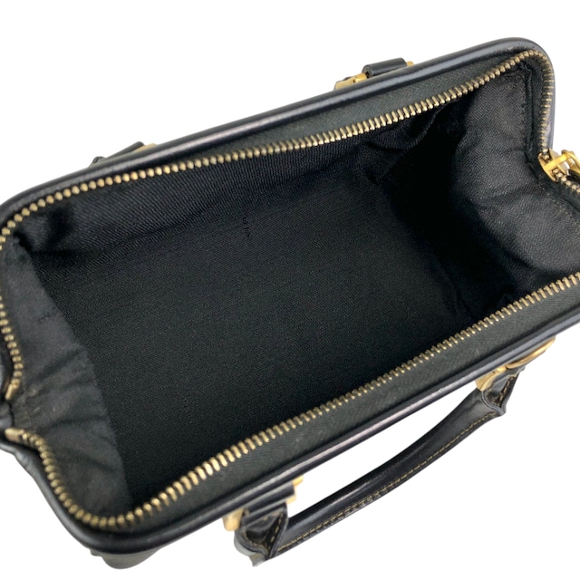 FENDI フェンディ ペカン ショルダーバッグ ブラック PVCレザー 2way ミニボストン vintage ヴィンテージ オールド jy5pns